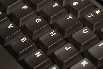 Image showing Black Keyboard Detail