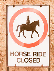 Image showing  A sign vintage