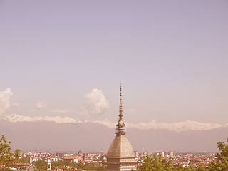 Image showing Turin view vintage