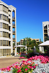 Image showing Modern condominium buildings