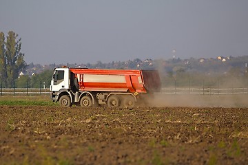 Image showing Road construction truck