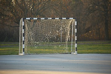 Image showing Football Gate in a Park