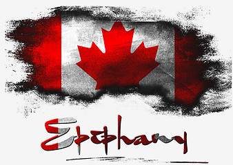 Image showing Flag of Canada for Epiphany holiday