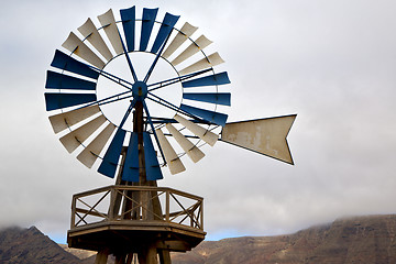 Image showing cloud africa wind turbines and the sky