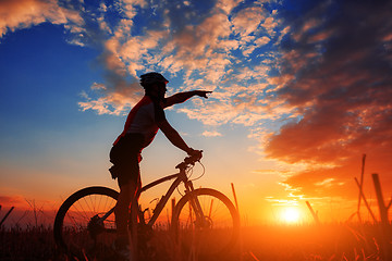 Image showing Rider in action at Freestyle Mountain Bike Session