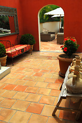 Image showing Courtyard of a villa