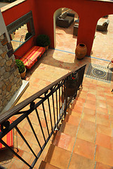 Image showing Courtyard of a villa