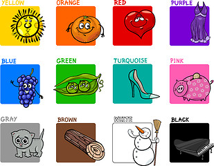 Image showing main colors educational set