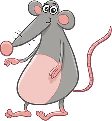 Image showing rat or mouse cartoon animal