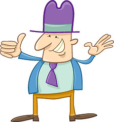 Image showing happy man cartoon character