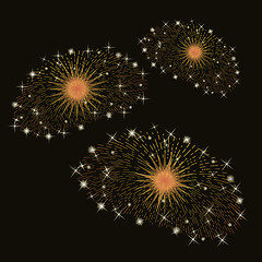 Image showing Set of Fireworks