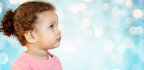 Image showing beautiful little baby girl portrait