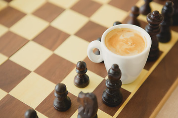 Image showing Leisure relax time or business strategy concept. Part of chess t