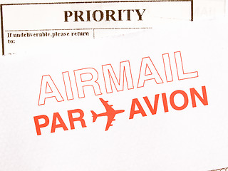 Image showing  Airmail picture vintage