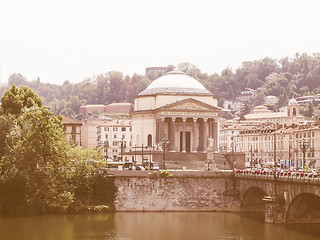 Image showing Gran Madre church, Turin vintage