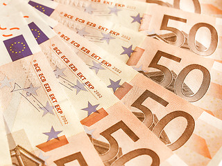 Image showing  Euro note vintage