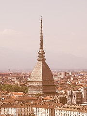 Image showing Mole Antonelliana in Turin vintage