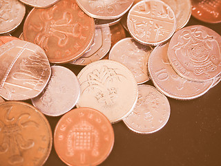 Image showing  UK Pound coin vintage