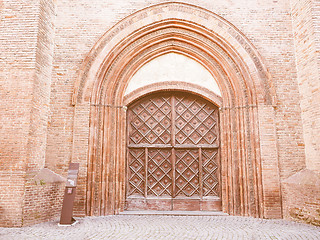 Image showing San Domenico church in Chieri vintage