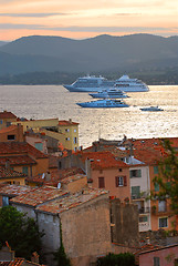 Image showing Cruise ships at St.Tropez