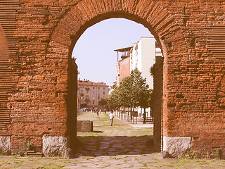 Image showing Porte Palatine, Turin vintage