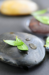 Image showing Stones in water