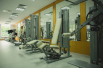 Image showing Abstract blur fitness gym background
