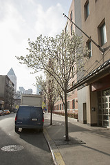 Image showing Car parked in street of Manhattan