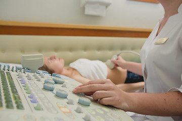 Image showing Ultrasound imaging of the abdomen