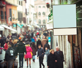 Image showing Blank Signboard of a Shop