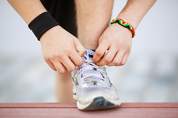 Image showing Getting ready for training