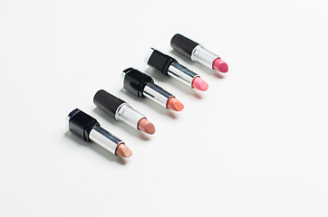 Image showing close up of lipsticks range