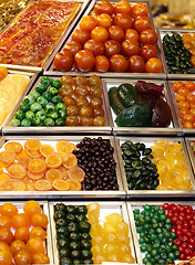 Image showing Assorted candy in a market.