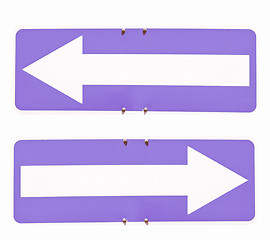 Image showing  Direction arrow sign vintage
