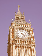 Image showing Big Ben vintage