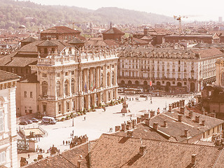 Image showing Piazza Castello Turin vintage