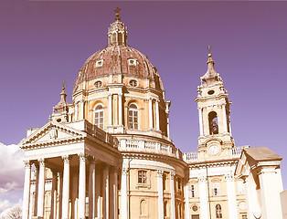 Image showing Basilica di Superga, Turin vintage