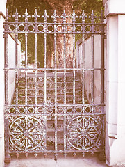 Image showing  Old gate vintage