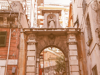 Image showing Genoa old town vintage