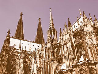 Image showing Koeln Dom vintage