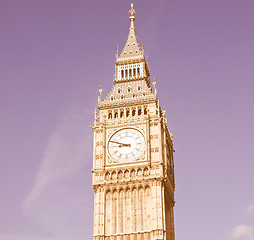 Image showing Big Ben vintage