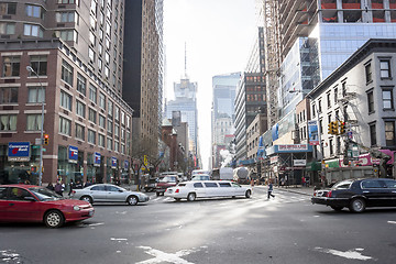 Image showing Busy street in Manhattan