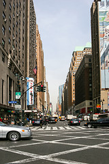 Image showing Busy street in Midtown Manhattan