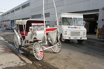 Image showing City carriage parked in Manhattan