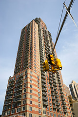 Image showing Low angle view of skyscraper