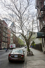 Image showing Car parked on road in Manhattan