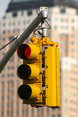 Image showing Stop sign in traffic