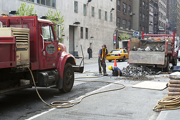 Image showing Construction site in Manhattan