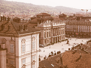 Image showing Piazza Castello Turin vintage