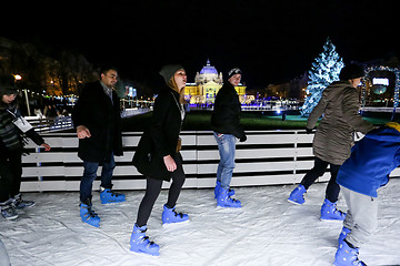 Image showing Ice skating in Zagreb